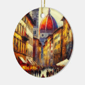 フィレンツェ、イタリア通り絵を描with Duomo's セラミックオーナメント (左)