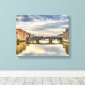 フィレンツェ、イタリア14インチx 11インチ、1.5インチ独身の、 キャンバスプリント (インサイチュ (ウッドフロア))