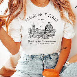 フィレンツェ イタリア カスタム ファミリー バケーション Tシャツ
