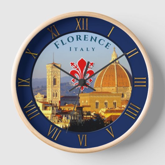 フィレンツェ，イタリア – サンタマリアデルフィオーレ 壁時計 (正面)