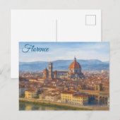 フィレンツェ イタリア ポストカード (正面/裏面)