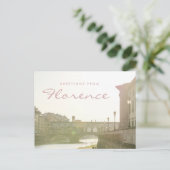 フィレンツェ イタリア ポンテ ヴェッキオ橋から ポストカード (スタンド正面)