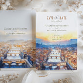 フィレンツェ イタリア ポンテ・ヴェッキオ・セーブ・ザ・デート 招待状