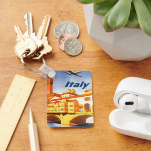 フィレンツェ イタリア ポンテ ヴェッキオ 橋 ヴィンテージ 旅行 キーホルダー