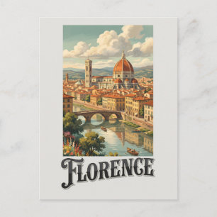 フィレンツェ イタリア ヴィンテージ旅行 ポストカード
