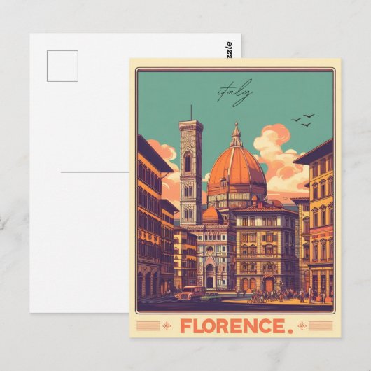 フィレンツェ イタリア 旅行 ギフト ポストカード (正面/裏面)