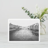 フィレンツェ イタリア 結婚式 ポストカード Save the Date (スタンド正面)