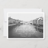 フィレンツェ イタリア 結婚式 ポストカード Save the Date (正面)