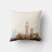 フィレンツェ、イタリア|都市スカイライン クッション (裏面)