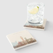 フィレンツェ、イタリア|都市スカイライン ストーンコースター (横)