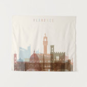 フィレンツェ、イタリア|都市スカイライン タペストリー (正面(横))