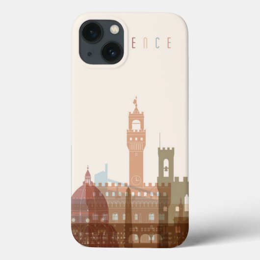 フィレンツェ、イタリア|都市スカイライン Case-Mate iPhoneケース (裏面)