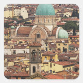 フィレンツェ，イタリアPiazzaから表示 スクエアシール (正面)