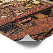 フィレンツェ，イタリアPiazzaから表示 ポスター (角)