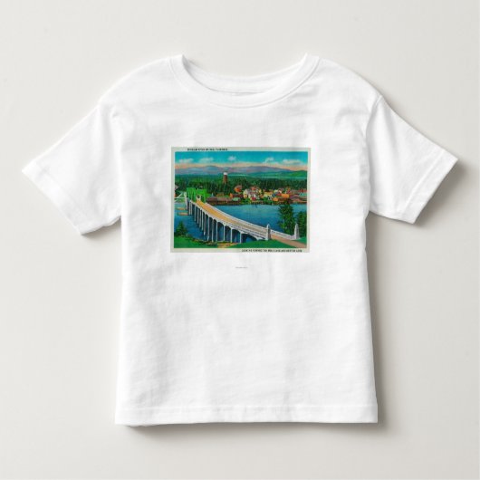 フィレンツェ、オレゴンのSiuslawの川橋 トドラーTシャツ (正面)