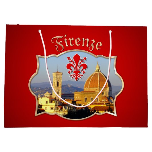 フィレンツェ-サンタマリアdel Fiore ラージペーパーバッグ (裏面)