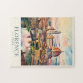 フィレンツェ ドゥオモ大聖堂 水彩画 トラベル ジグソーパズル (横)