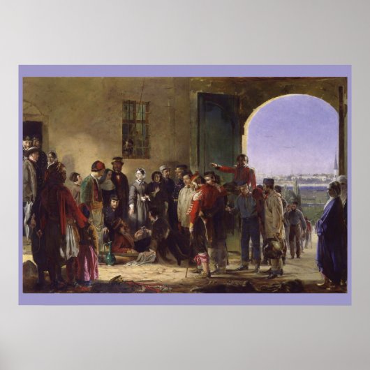 フィレンツェ・ナイチンゲールがスクタリで負傷 ポスター (正面)