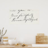 フィレンツェ・ナイチンゲールの署名 ポスター (キッチン)