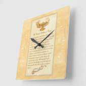 フィレンツェ・ナイチンゲールの誓約 スクエア壁時計 (傾斜)