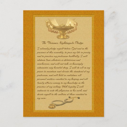 フィレンツェ・ナイチンゲールの誓約 ポストカード (正面)