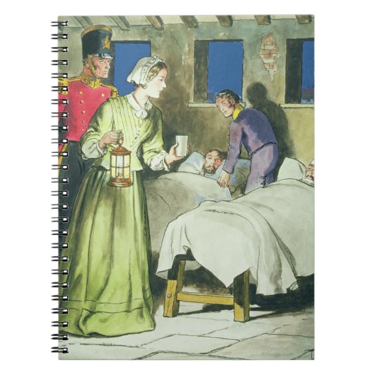 フィレンツェ・ナイチンゲール(1820年~1910年)、「覗き込む ノートブック (正面)