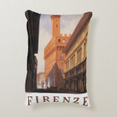 フィレンツェ、フィレンツェ、パラッツォヴェッキオ、ヴィンテージイタリア アクセントクッション (裏面(縦))