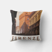 フィレンツェ、フィレンツェ、パラッツォヴェッキオ、ヴィンテージイタリア クッション (裏面)