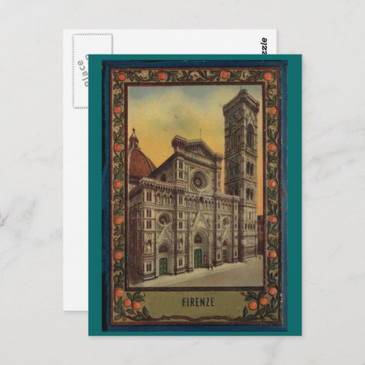 フィレンツェ、フィレンツェ、ポストカードブックカバー1900 ポストカード (正面/裏面)