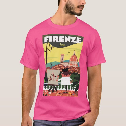フィレンツェ・ポスター Tシャツ (正面)
