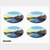 フィレンツェ – ポンテヴェッキオ 楕円形シール (シート)