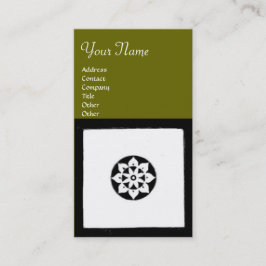 フィレンツェ・ルネサンス調和，緑 名刺