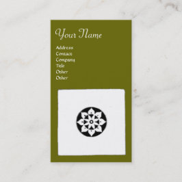 フィレンツェ・ルネサンス調和，緑 名刺