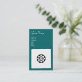 フィレンツェ・ルネサンス調和，青い緑 名刺 (スタンド正面)