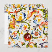 フィレンツェ ルネサンス フラワースワール宝石モノグラム シーズンカード (正面/裏面)