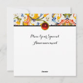 フィレンツェ ルネサンス フラワースワール ゲム モノグラム シーズンカード (裏面)