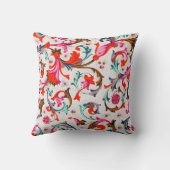 フィレンツェ ルネサンス 赤 花の渦巻き, 花 クッション (裏面)