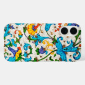 フィレンツェ ルネサンス 青 花模様 うずまき 花 Case-Mate iPhoneケース (裏面 (横))