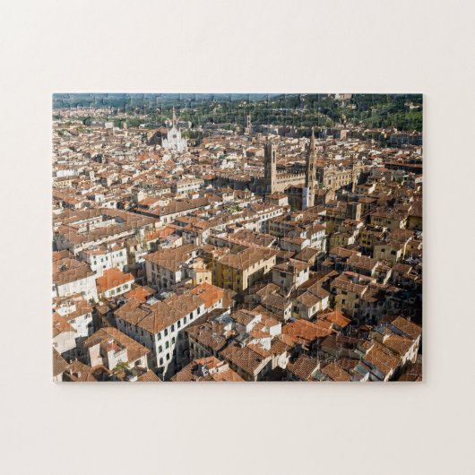 フィレンツェ 空中写真 - トスカーナ州, イタリア ジグソーパズル (横)