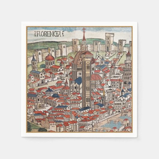 フィレンツェ 1493 カクテルパーティー レセプション ナプキン スタンダードカクテルナプキン (正面)