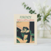 フィレンツェDavid Michelangeloイラストレーションイタリアポス ポストカード (スタンド正面)