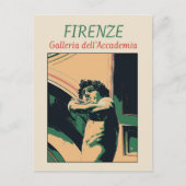 フィレンツェDavid Michelangeloイラストレーションイタリアポス ポストカード (正面)