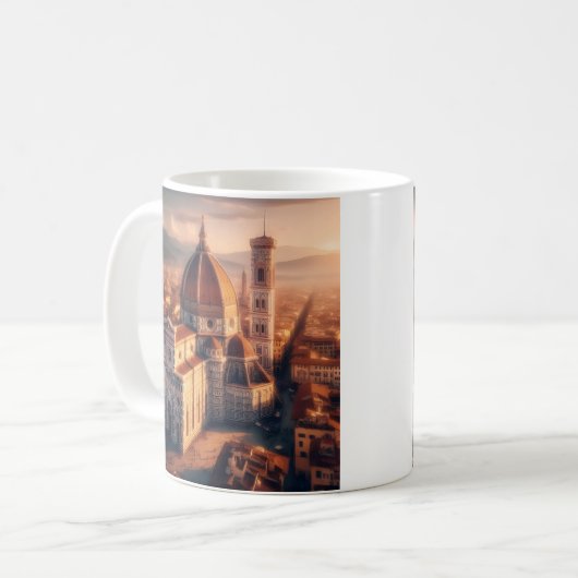 フィレンツェDuomoサンタマリアデルフィオーイタリア旅行 コーヒーマグカップ (正面左)