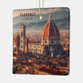 フィレンツェDuomoサンタマリアデルフィオーイタリア旅行 セラミックオーナメント (左)