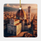 フィレンツェDuomoサンタマリアデルフィオーイタリア旅行 セラミックオーナメント (裏面)