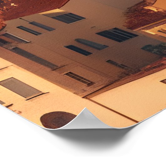 フィレンツェDuomoサンタマリアデルフィオーイタリア旅行 ポスター (角)