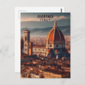 フィレンツェDuomoサンタマリアデルフィオーイタリア旅行 ポストカード (正面/裏面)