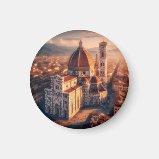 フィレンツェDuomoサンタマリアデルフィオーイタリア旅行 マグネット (正面)