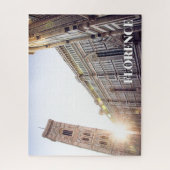 フィレンツェItalyカテドラルサンセット ジグソーパズル (縦)