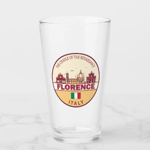 フィレンツェItalyシティスカイラインエンブレム タンブラーグラス